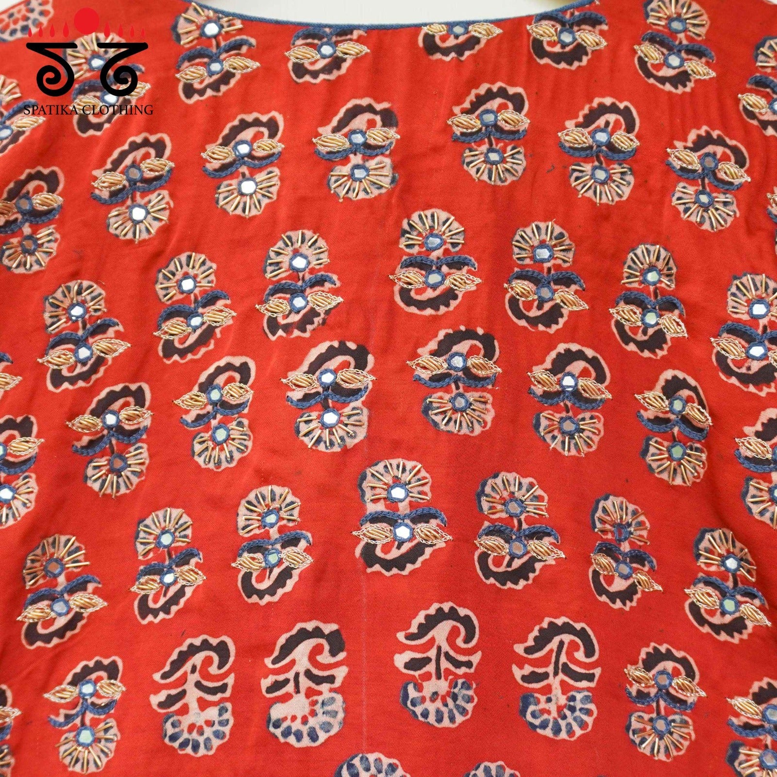 The Festive Red Modal Blouse