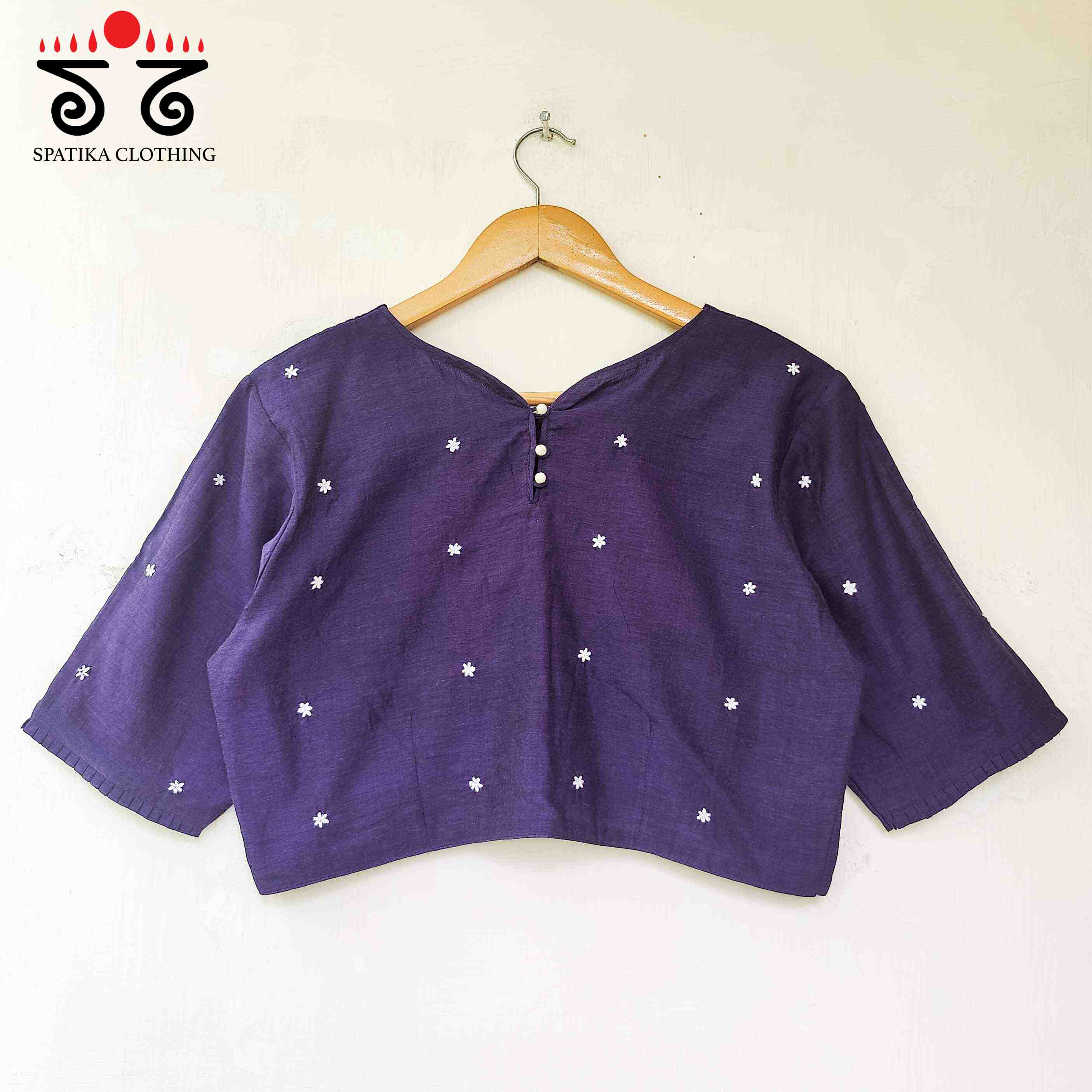 Purple Boondhi-Handcrafted Blouse
