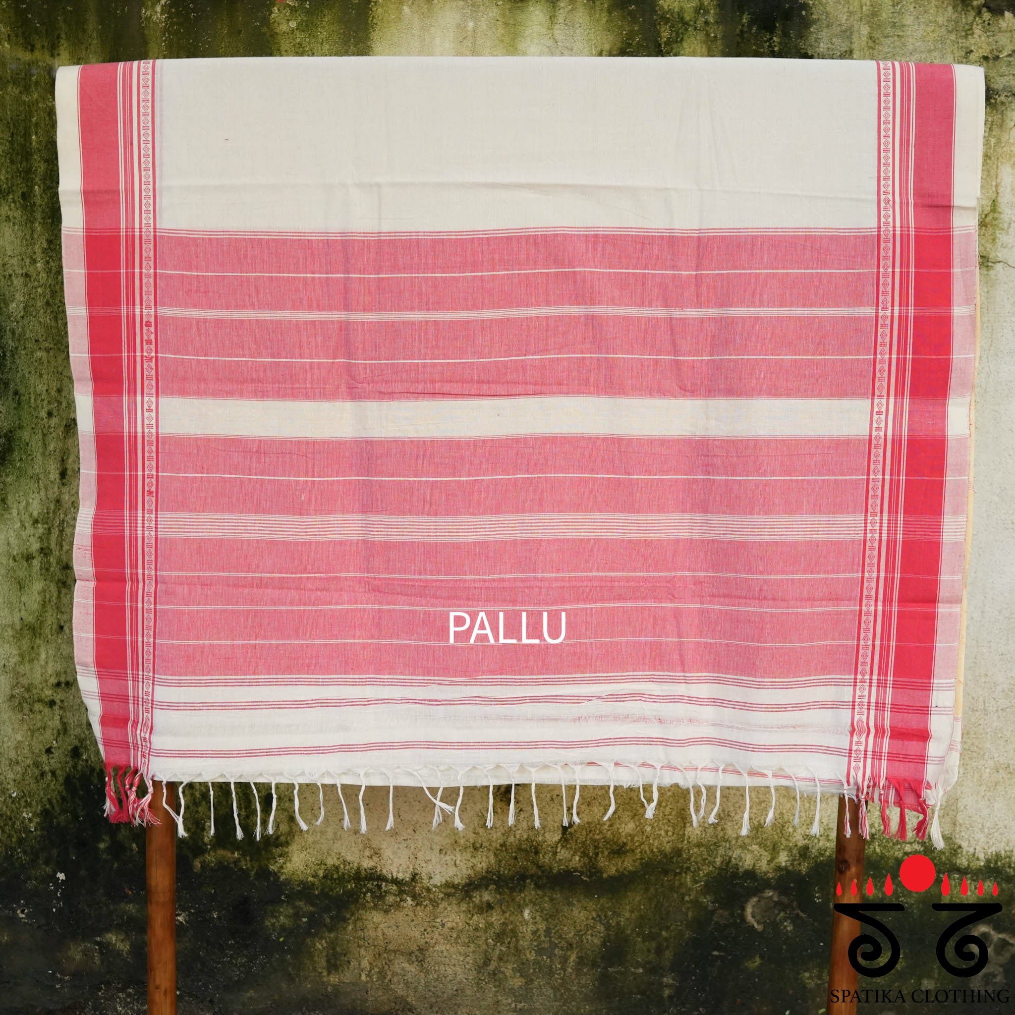 Aane Hejje - White & Orange Revival Saree