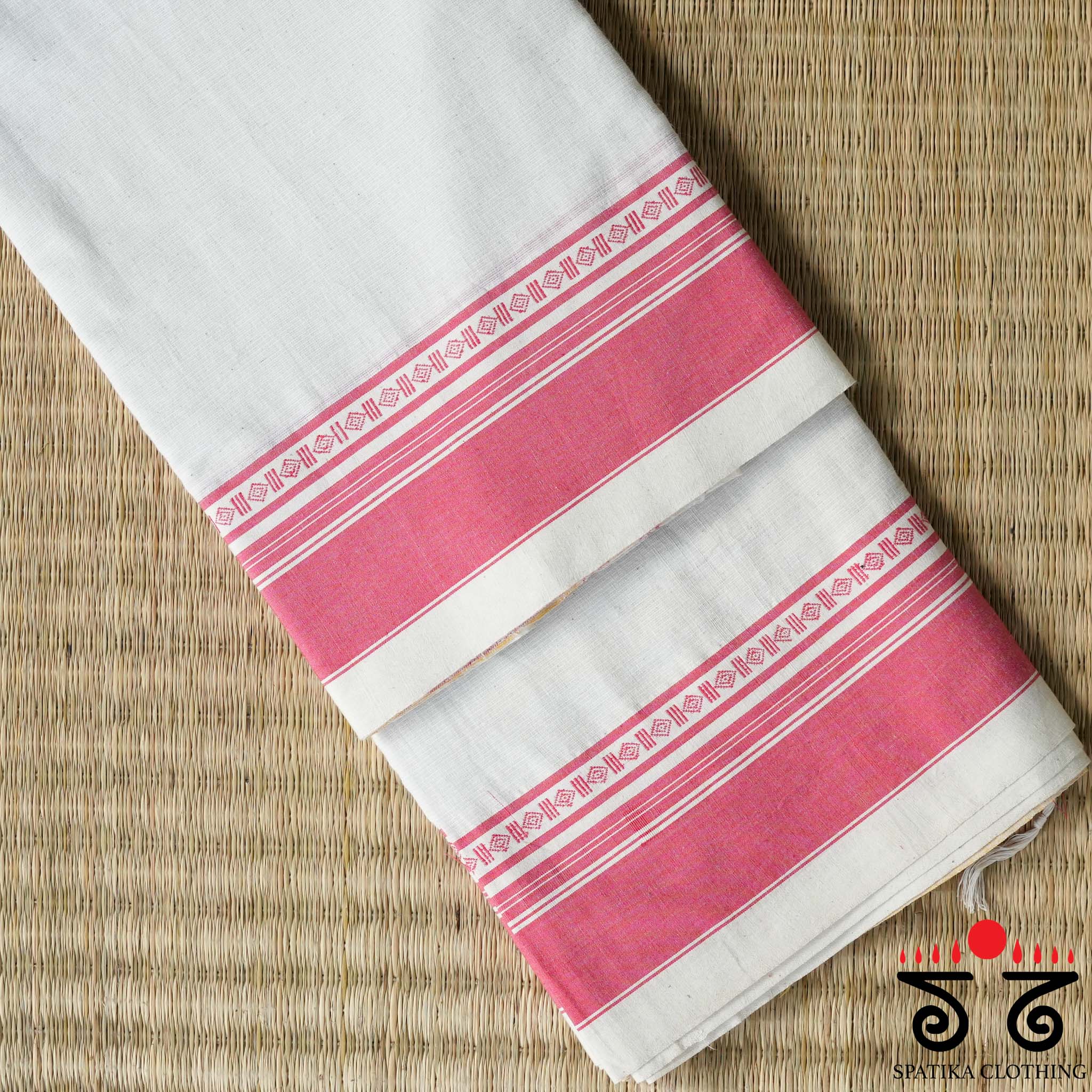 Aane Hejje - White & Orange Revival Saree