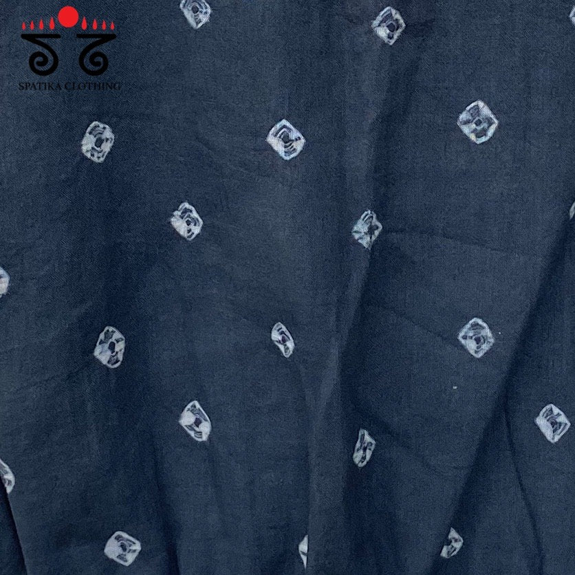 Bandhani Frilled Sleeveless Blouse