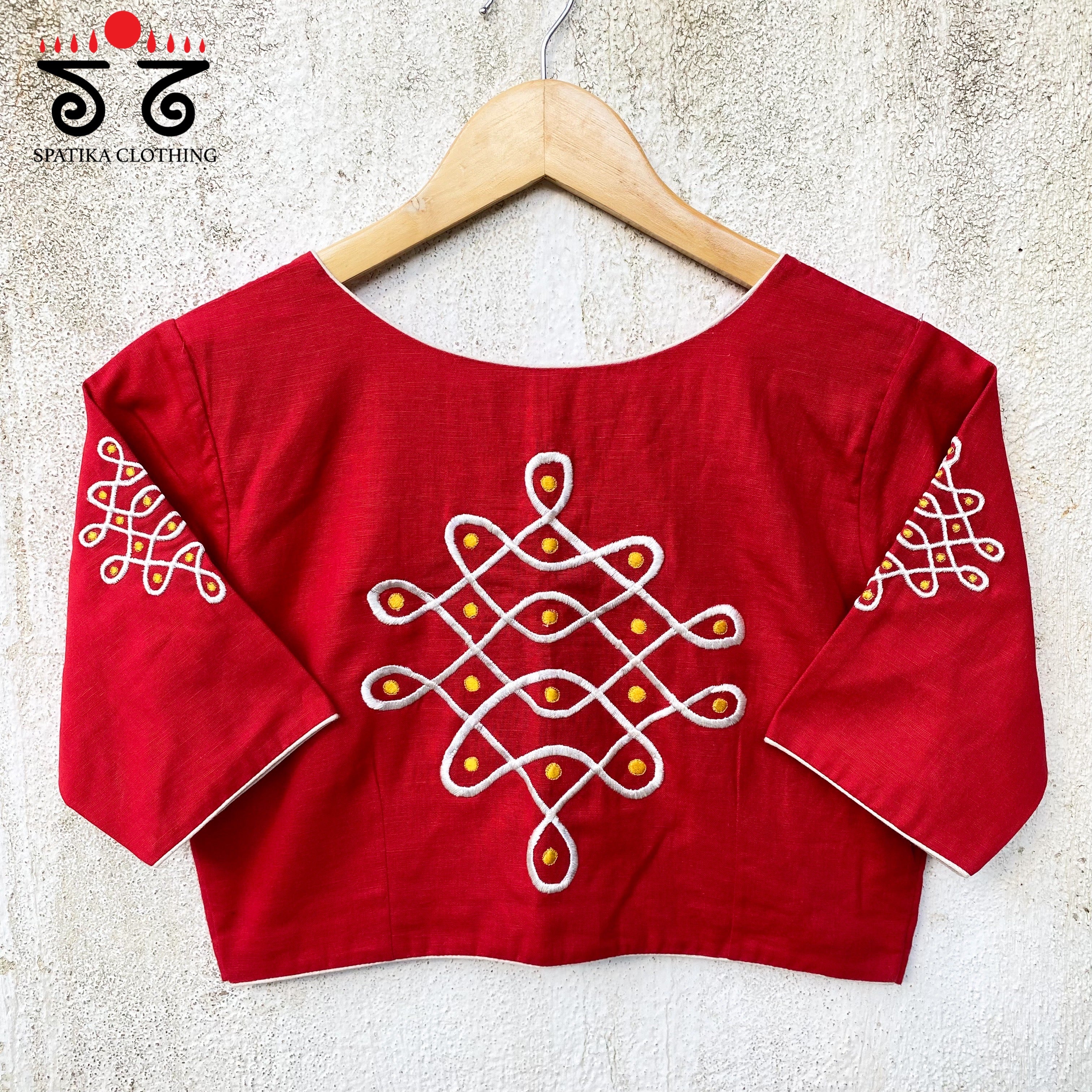 Kolam Blouse Plain
