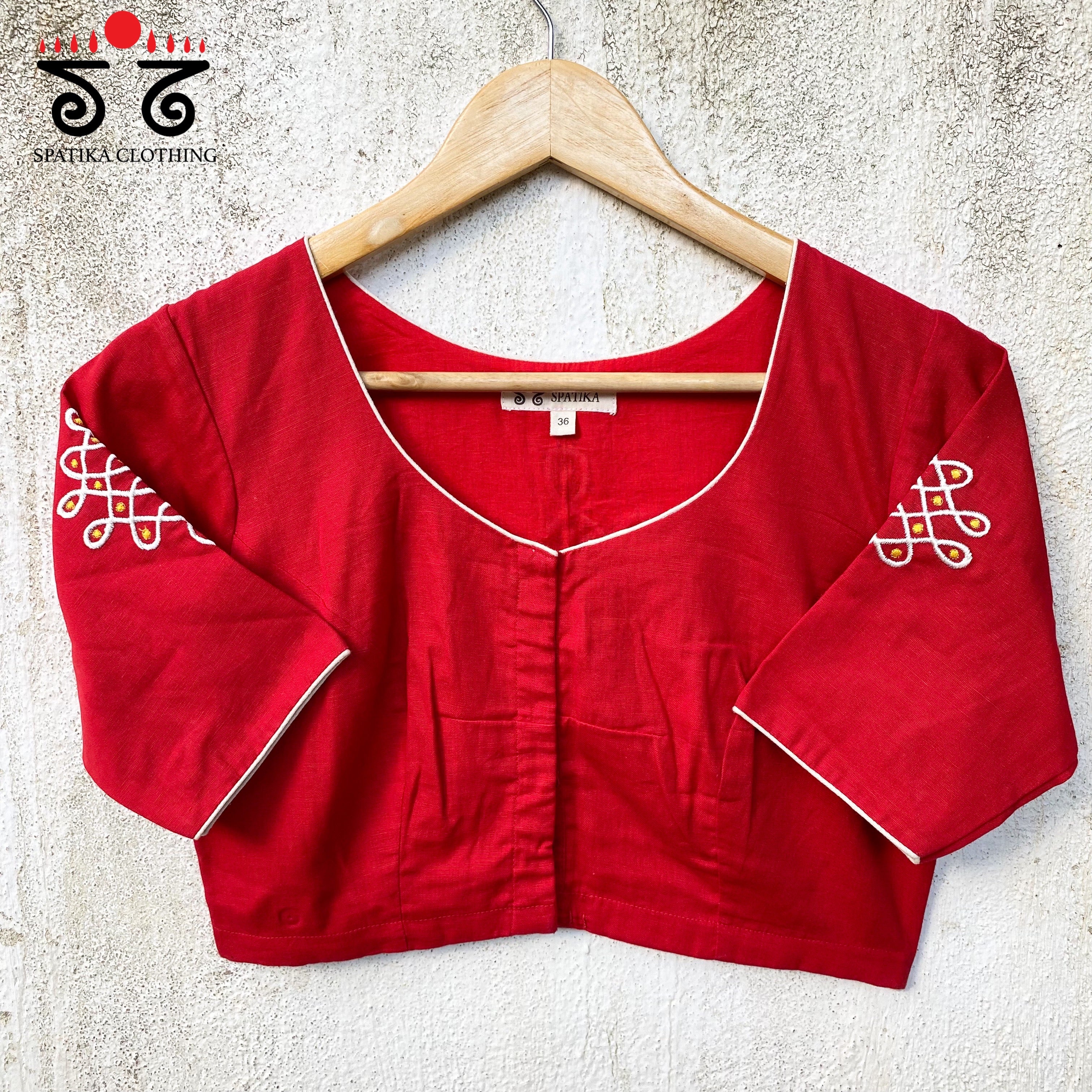 Kolam Blouse Plain