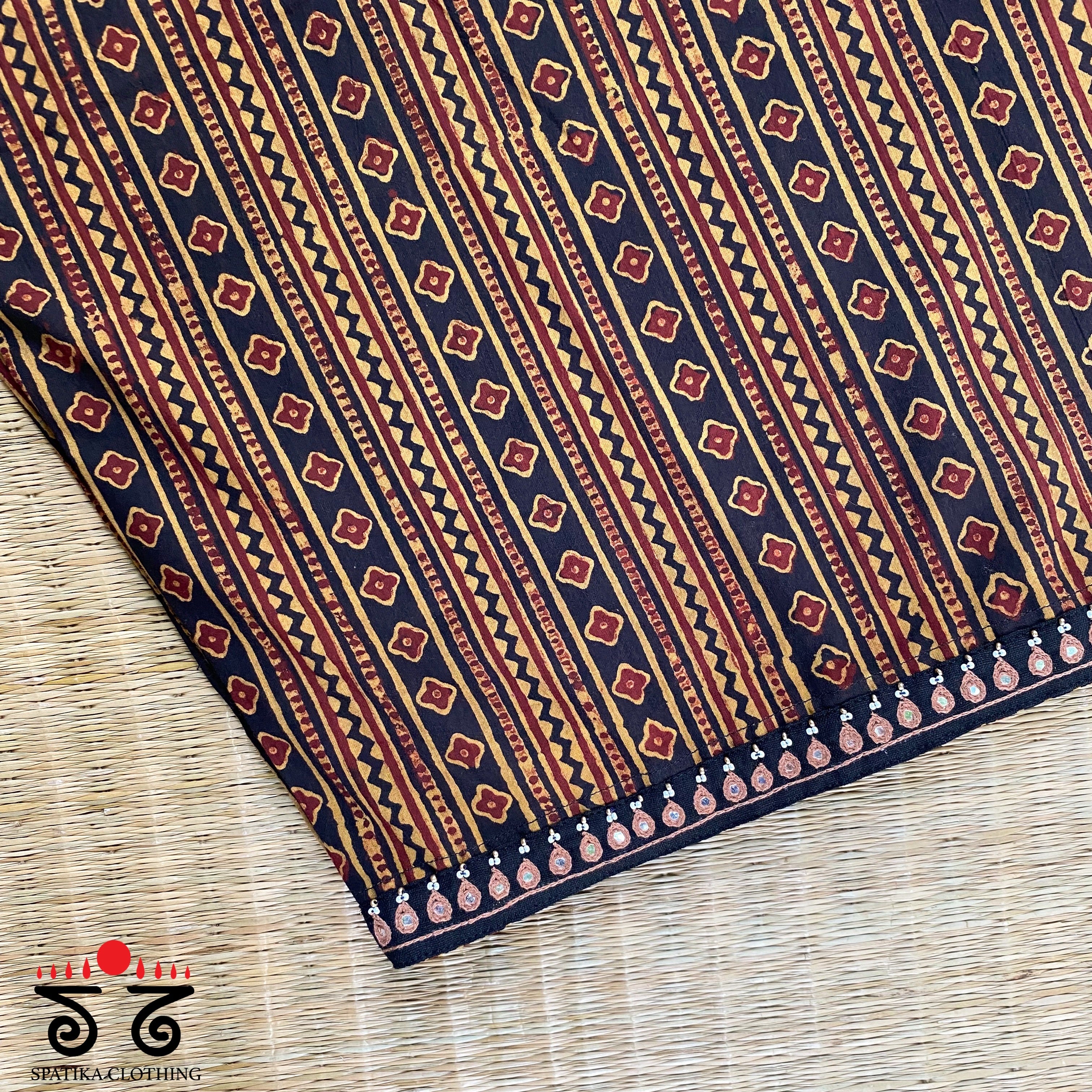 Hand Crafted Ajrak Pant