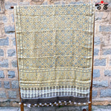 Ajrak on Linen Dupatta