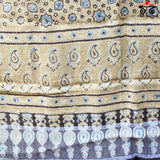 Ajrak on Linen Dupatta