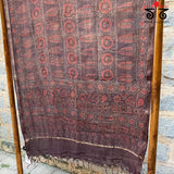 Ajrak on Kota Doria Dupatta